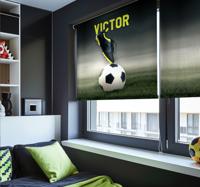Passie voor sport voetbal rolgordijn