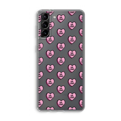 GIRL POWER: Samsung Galaxy S21 Plus Transparant Hoesje