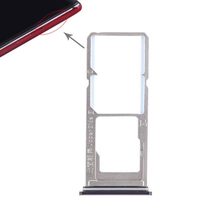 2 x SIM-kaart lade + micro SD-kaart lade voor vivo Z1 (paars)
