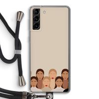 Girls girls girls: Samsung Galaxy S21 Plus Transparant Hoesje met koord