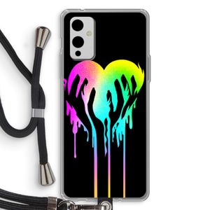 Hold My Heart: OnePlus 9 Transparant Hoesje met koord