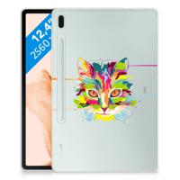 Samsung Galaxy Tab S7FE Tablet Back Cover Cat Color