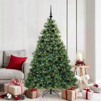 Kunstkerstboom met 300 LED met standaard Groen 180 cm PE en PVC