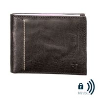 dR Amsterdam Waxi Billfold RFID Zwart - thumbnail