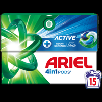 Ariel 4in1 PODS Actief, Wasmiddel Capsules 15 bij Jumbo