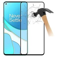 Full Cover OnePlus Nord N100 Screenprotector van gehard glas - 9H - Zwart - thumbnail