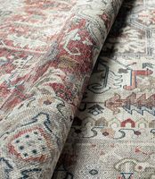 Laagpolig Vintage Vloerkleed Edessa Cream/Multi-160 x 230 cm