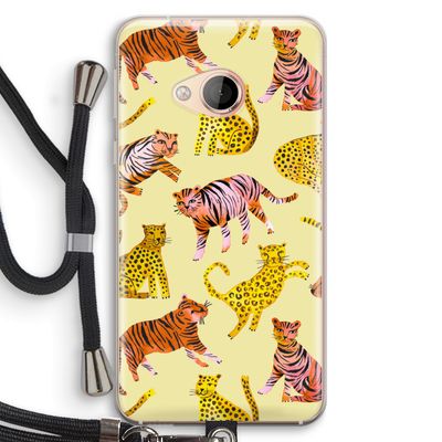 Cute Tigers and Leopards: HTC U Play Transparant Hoesje met koord