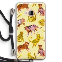 Cute Tigers and Leopards: HTC U Play Transparant Hoesje met koord