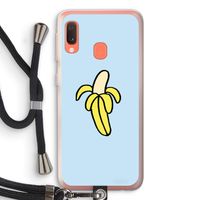 Banana: Samsung Galaxy A20e Transparant Hoesje met koord