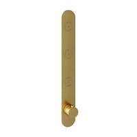 Hotbath Cobber afbouwdeel inbouwthermostaat met 3 pushbuttons verticale plaatsing geborsteld messing (goud) PVD PB050EXTBBP