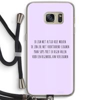 Regenboog: Samsung Galaxy S7 Transparant Hoesje met koord