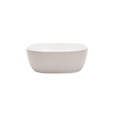 Crosswater Real opbouw waskom vierkant 41x41x14.5cm zonder overloop porselein wit CT4071UCW