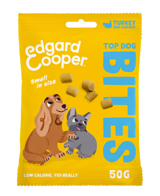 Edgard & Cooper Bites Small Kalkoen&Kip hondensnacks 50 gram