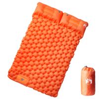 Kampeermatras met kussens zelfopblazend 2-persoons oranje