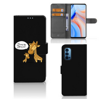 OPPO Reno 4 Pro 5G Leuk Hoesje Giraffe - thumbnail