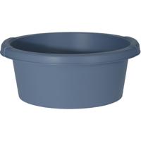 Excellent Houseware afwasteil/afwasbak - blauw - rond - kunststof - 6 liter