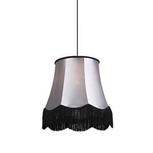 QAZQA Retro hanglamp zwart met grijs 45 cm - Granny