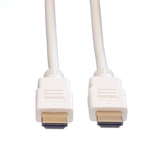 ROLINE HDMI High Speed kabel met Ethernet, whit 2,0m