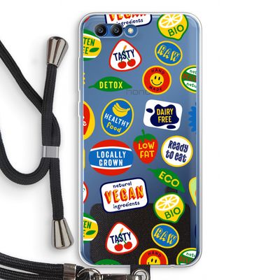Fruitsticker: Honor 10 Transparant Hoesje met koord