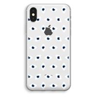 Eyes pattern: iPhone X Transparant Hoesje - thumbnail