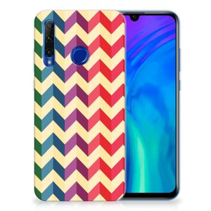 Honor 20 Lite TPU bumper Zigzag Multi Color