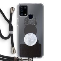 Marmeren cirkels: Samsung Galaxy M31 Transparant Hoesje met koord
