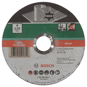 Bosch Accessoires Doorslijpschijf Inox | 125 X1,6 | Recht - 2609256323