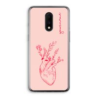 Blooming Heart: OnePlus 7 Transparant Hoesje