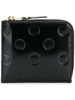 Comme Des Garçons Wallet portefeuille à motif de pois embossés - Noir