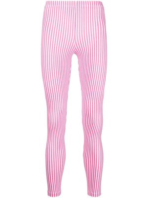 Comme des Garçons Homme Plus legging à rayures - Rose