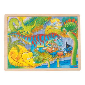 Goki houten legpuzzel - dino&apos;s, 48st.
