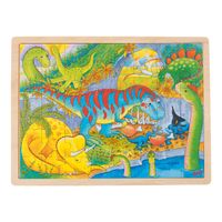Goki houten legpuzzel - dino&apos;s, 48st.