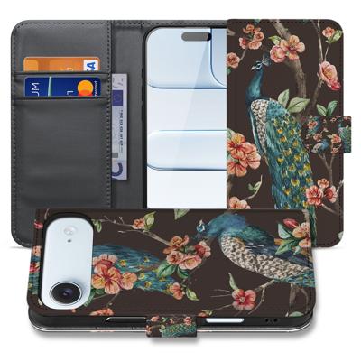 Bookcase Hoesje Apple iPhone Air | Pauw met Bloemen