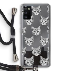 Kitten: Samsung Galaxy A41 Transparant Hoesje met koord