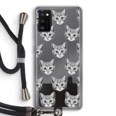 Kitten: Samsung Galaxy A41 Transparant Hoesje met koord