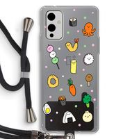 Happy bento friends: OnePlus 9 Transparant Hoesje met koord Happy bento friends: OnePlus 9 Transparant Hoesje met koord
