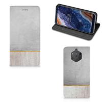 Nokia 9 PureView Book | Wallet Case | Wood Concrete