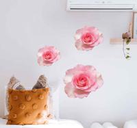 Bloemen muursticker realistische roos - thumbnail