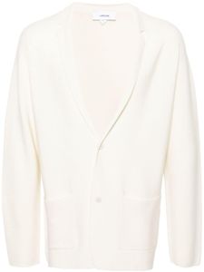 Lardini cardigan à col cranté - Blanc