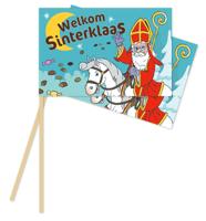 Sint Zwaaivlaggetjes Welkom Sinterklaas 20x30cm (10st)