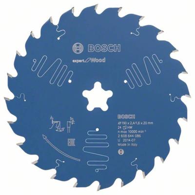 Bosch Accessories Expert for Wood 2608644086 Cirkelzaagblad 190 mm Aantal tanden: 24 1 stuk(s)