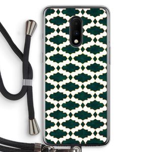 Moroccan tiles: OnePlus 7 Transparant Hoesje met koord