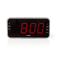 Nedis Digitale Wekkerradio | LED-Scherm | 1x 3,5 mm Audio-Input | Zwart | 1 stuks - CLAR004BK CLAR004BK