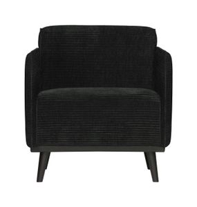 BePureHome Fauteuil 'Statement' Met Armleuning, Rib, kleur Graphite