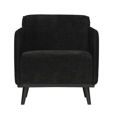 WOOOD Fauteuil 'Statement' Met Armleuning, Rib, kleur Graphite
