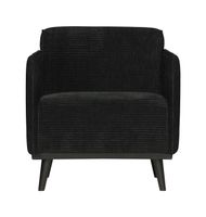 BePureHome Fauteuil 'Statement' Met Armleuning, Rib, kleur Graphite