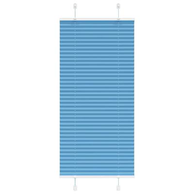 Pliss rolgordijn 55x100 cm stofbreedte 54,4 cm polyester blauw
