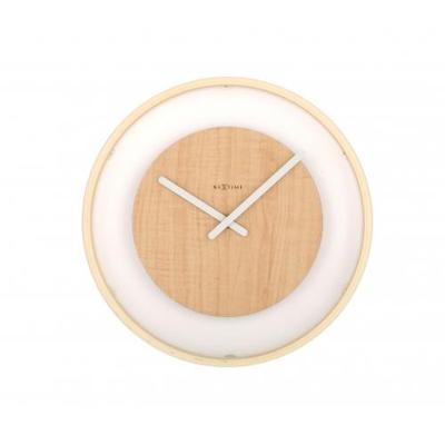 NeXtime klok 3046 wood loop, ø30 cm, wall, wood
