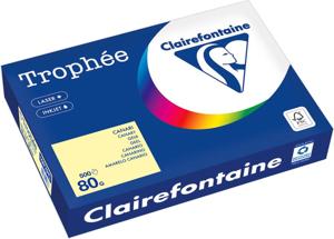 Geel A4 papier 80 gram pak 500 vel Clairefontaine Trophée